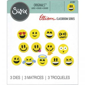 Ellison Education Sizzix Originals Die Set - Emojis (3 Die Set)