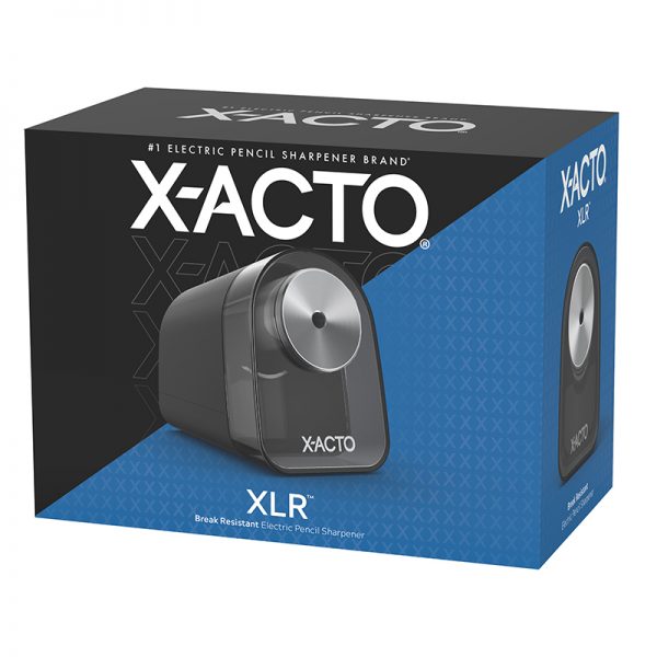 X-ACTO Pencil Sharpener, XLR Electric Pencil Sharpener, Pencil Saver, SafeStart Motor, Black, 1818x