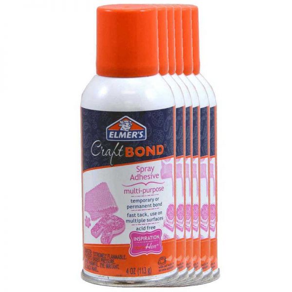 Elmer's® Craft Bond Multi-Purpose Spray Adhesive, 4 oz., Pack of 6