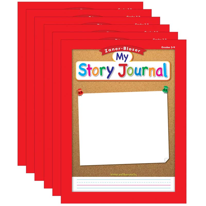 Zaner-Bloser® Zaner Bloser Story Journal, Grade 3-4, Pack of 6