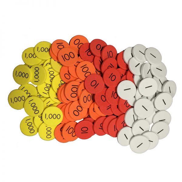 Sensational Math™ Sensational Math™ 4-Value Whole Numbers Place Value Discs, Pack of 1200