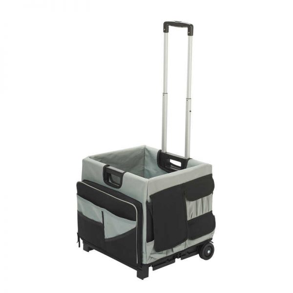 ECR4Kids Universal Rolling Cart and Organizer Bag, Black