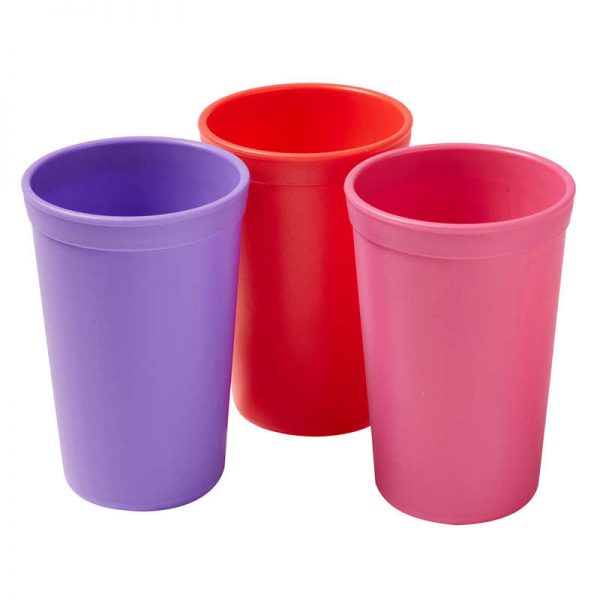 ECR4Kids My First Meal Pal Tumblers, Berry, Set of 3