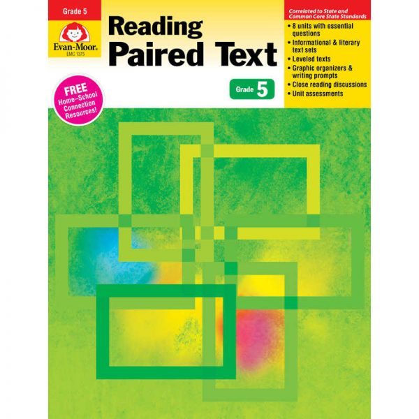 Evan-Moor Educational Publishers Reading Paired Text: Lessons for Common Core Mastery, Grade 5