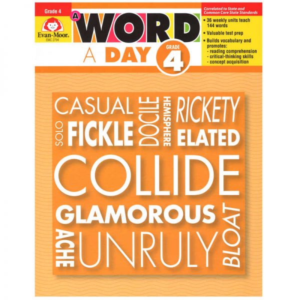 Evan-Moor Educational Publishers A Word A Day Book, Grade 4