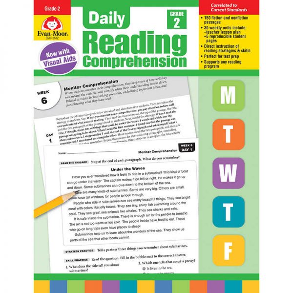 Evan-Moor Educational Publishers Daily Reading Comprehension, Teacher's Edition, Grade 2