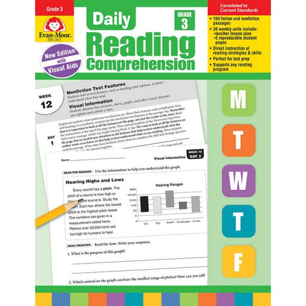 Evan-Moor Educational Publishers Daily Reading Comprehension, Grade 3