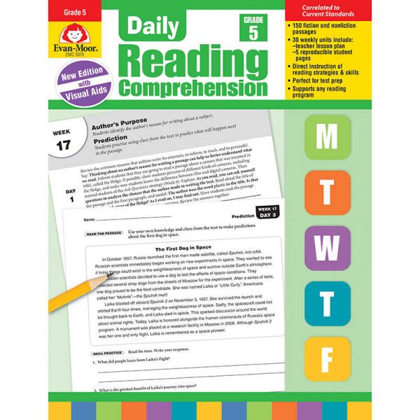 Evan-Moor Educational Publishers Daily Reading Comprehension, Teacher's Edition, Grade 5