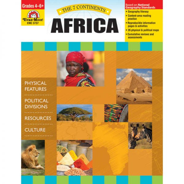 Evan-Moor Educational Publishers The 7 Continents: Africa, Grades 4-6+