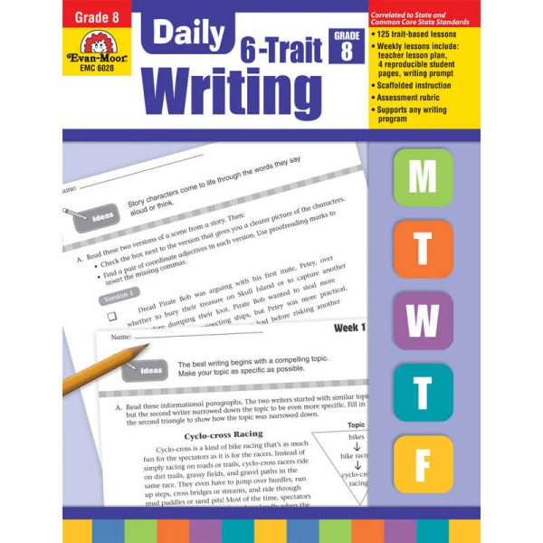 Evan-Moor Educational Publishers Daily 6-Trait Writing, Teacher's Edition, Grade 8