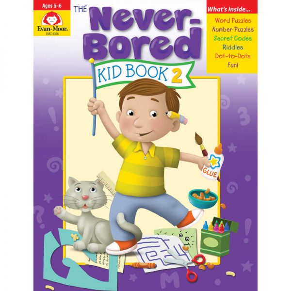 Evan-Moor Educational Publishers The Never-Bored Kid Book 2 - Activity Book, Grades K-1