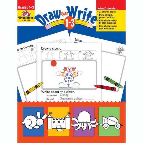 Evan-Moor Educational Publishers Draw...Then Write, Grades 1-3