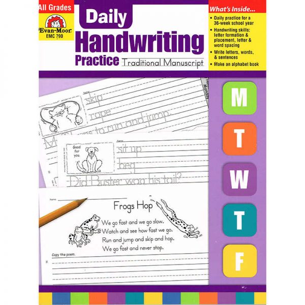 Evan-Moor Educational Publishers Daily Handwriting Practice Book: Traditional Manuscript