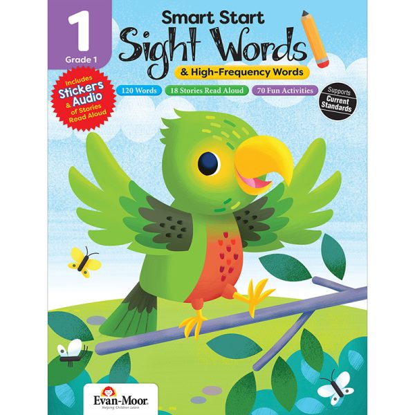 Evan-Moor Educational Publishers Smart Start Sight Words & High-Frequency Words, Grade 1