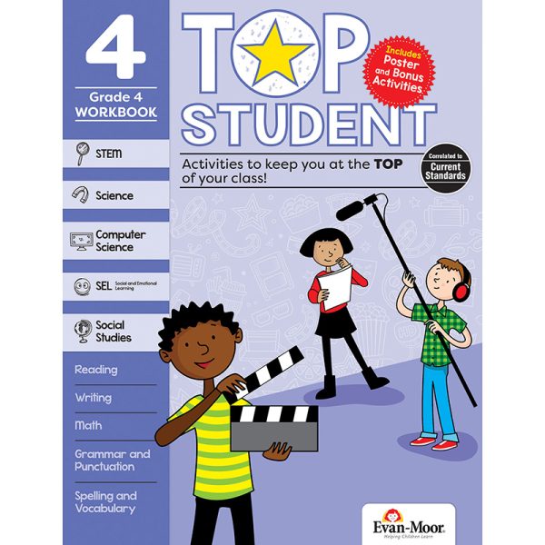 Evan-Moor Educational Publishers Top Student Activity Book, Grade 4
