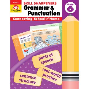Evan-Moor Educational Publishers Skill Sharpeners: Grammar & Punctuation Activity Book, Grade 6