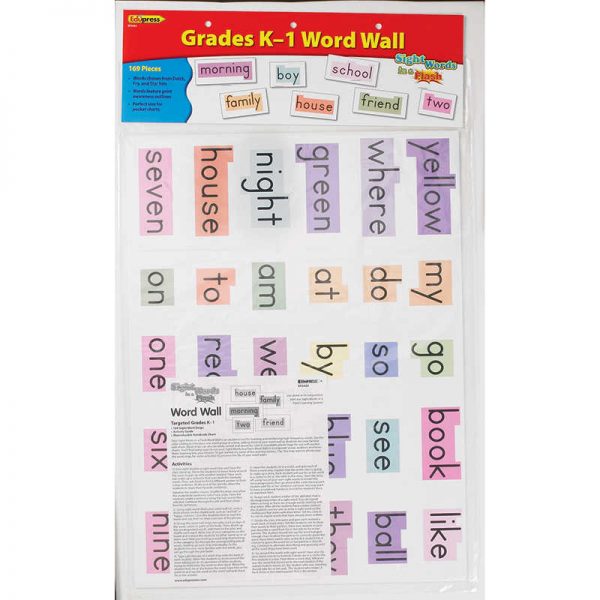 Edupress™ Sight Words in a Flash™ Word Walls, Grades K-1