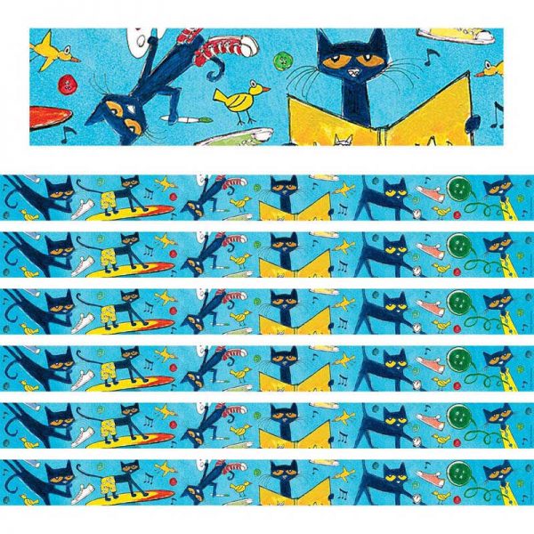 Edupress™ Pete the Cat Spotlight Border, 35 Feet Per Pack, 6 Packs