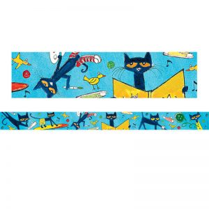 Edupress™ Pete the Cat Straight Border Trim, 35 Feet