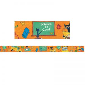 Edupress™ Pete the Cat School is Cool Straight Border Trim, 35 Feet