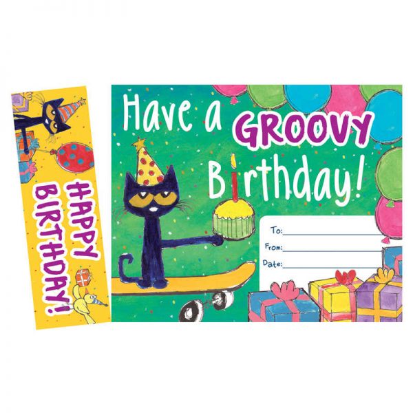 Edupress™ Pete the Cat Happy Birthday Bookmark Award
