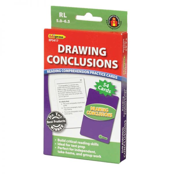 Edupress™ Drawing Conclusions Reading Comprehension Cards, Reading Levels 5.0-6.5