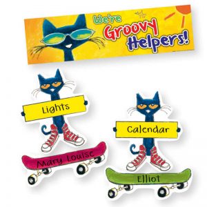 Edupress™ Groovy Classroom Jobs Mini Bulletin Board (featuring Pete the Cat)