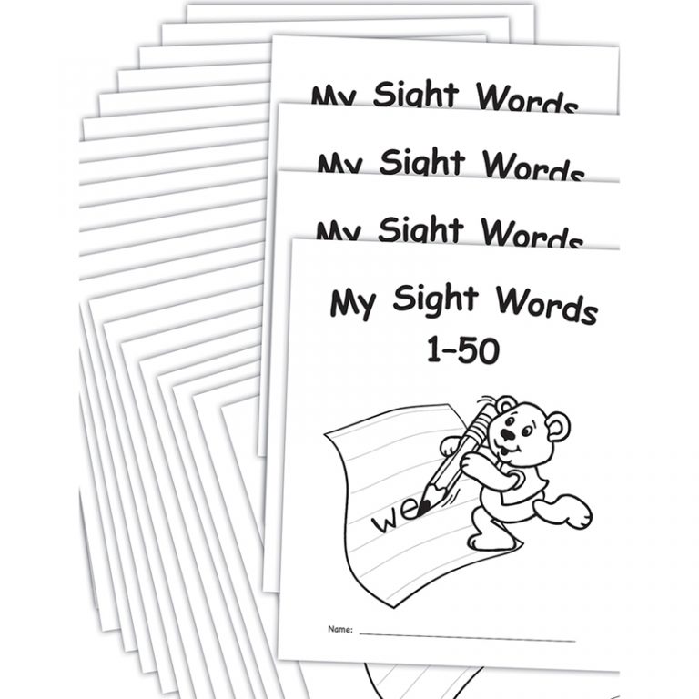 Teacher Created Resources My Own Books™: Sight Words 1-50, 25-Pack