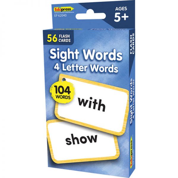 Edupress™ Sight Words - 4 Letters Words Flash Cards