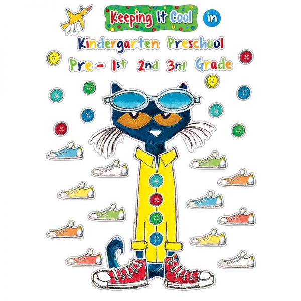 Edupress™ Pete the Cat® Keeping It Cool In...Bulletin Board Set