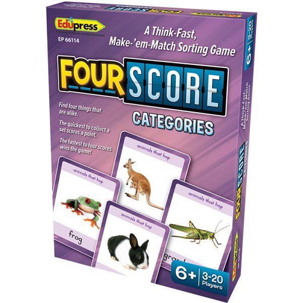Teacher Created Resources Four Score: Categories Card Game