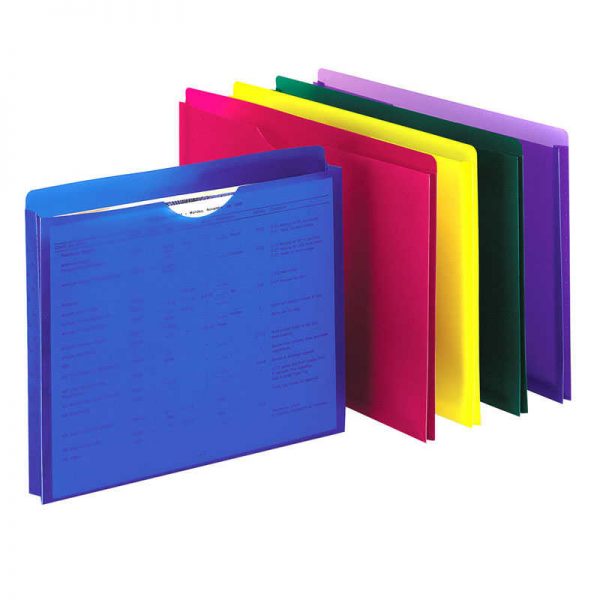 Pendaflex® Poly File Jackets, Letter Size, 10 count