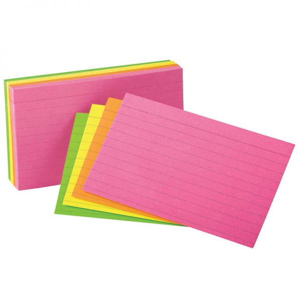 Oxford® Oxford® Glow Index Cards, 4" x 6"