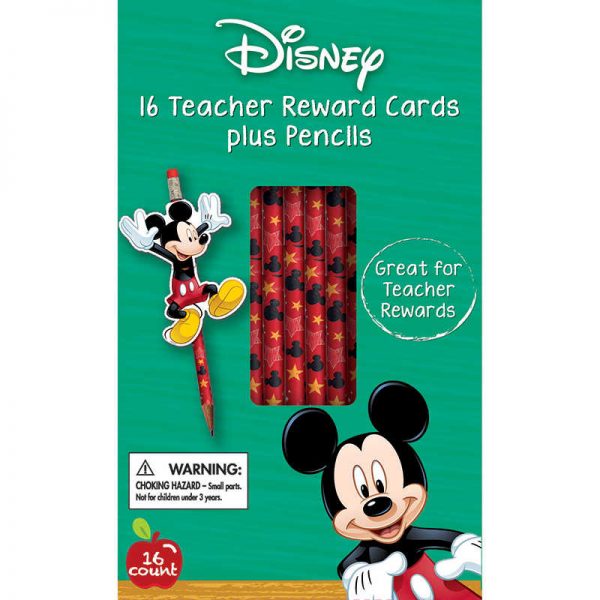 Eureka® Mickey® Pencil Rewards with Toppers, Pack of 16