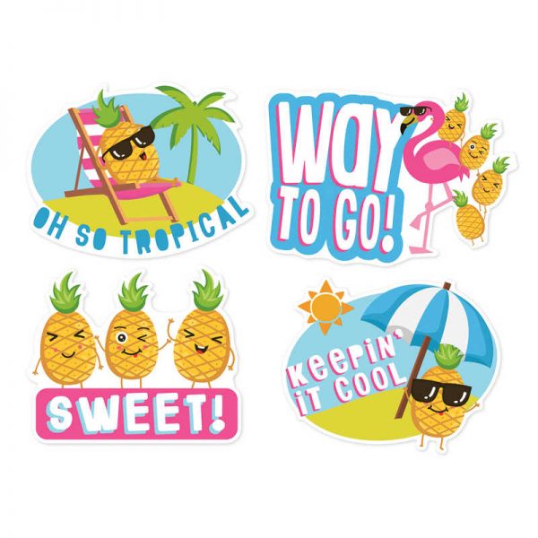 Eureka® Jumbo Scented Stickers, Pineapple, Pack of 12