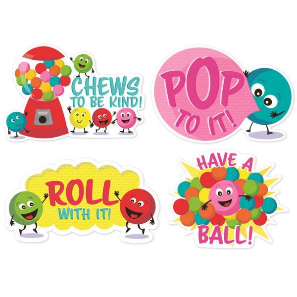 Eureka® Jumbo Scented Stickers, Bubblegum, Pack of 12