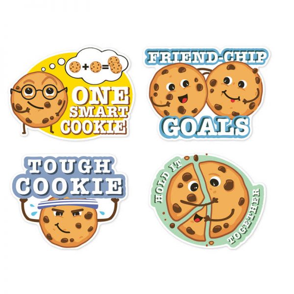 Eureka® Jumbo Scented Stickers, Chocolate Chip Cookie, Pack of 12