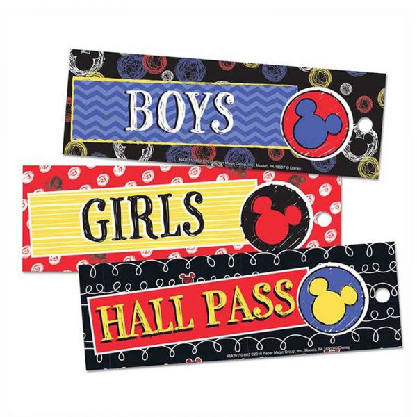 Eureka® Mickey Color Pop! Hall Passes, Set of 3