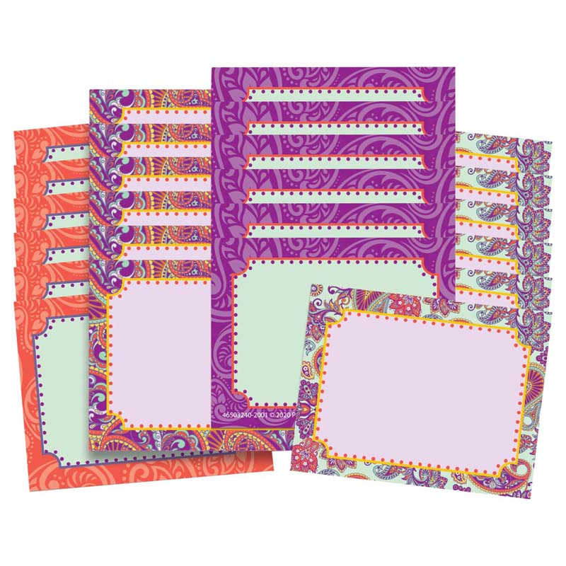 Eureka® Positively Paisley Name Tags, 2-7/8" X 2-1/4", 40 Per Pack, 6 Packs