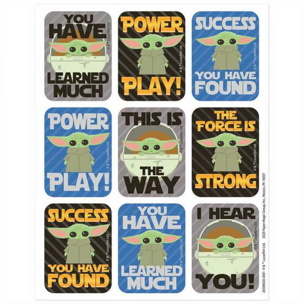 Eureka® Star Wars™ The Mandalorian Giant Stickers, Pack of 36