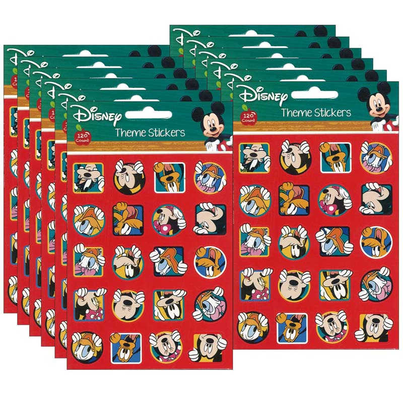 Eureka® Mickey® Out to Play Theme Stickers, 120 Per Pack, 12 Packs