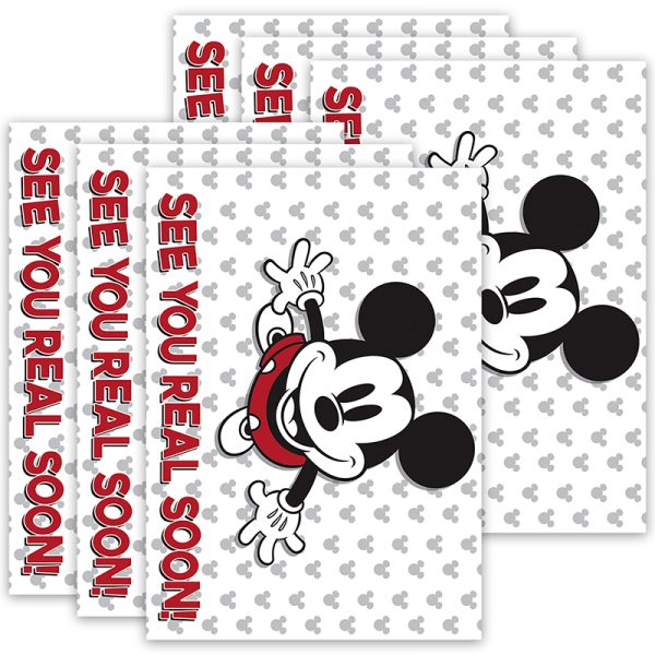 EUREKA Mickey Mouse® Throwback See You Real Soon Teacher Cards, 36 Per Pack, 6 Packs