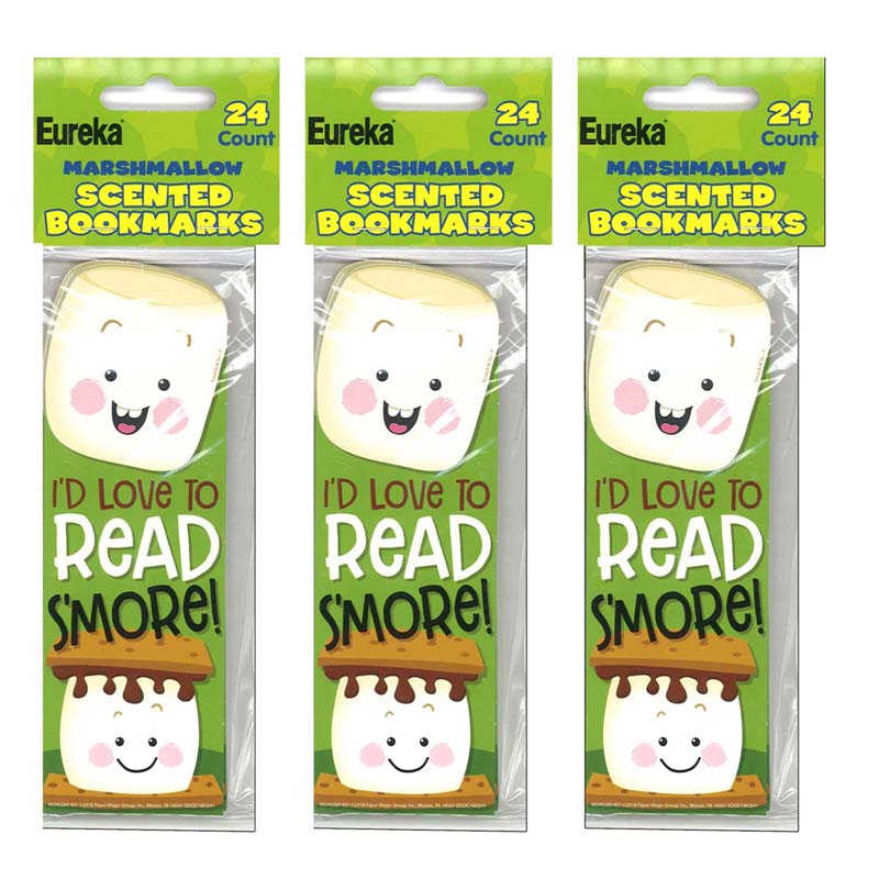 TeachersParadise Eureka® Marshmallow Scented Bookmarks, 24 Per Pack
