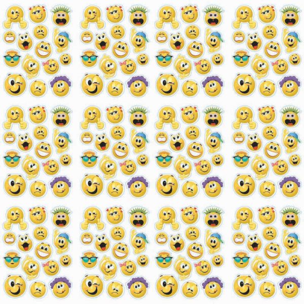 Eureka® Emoticons Window Clings, 12 Packs