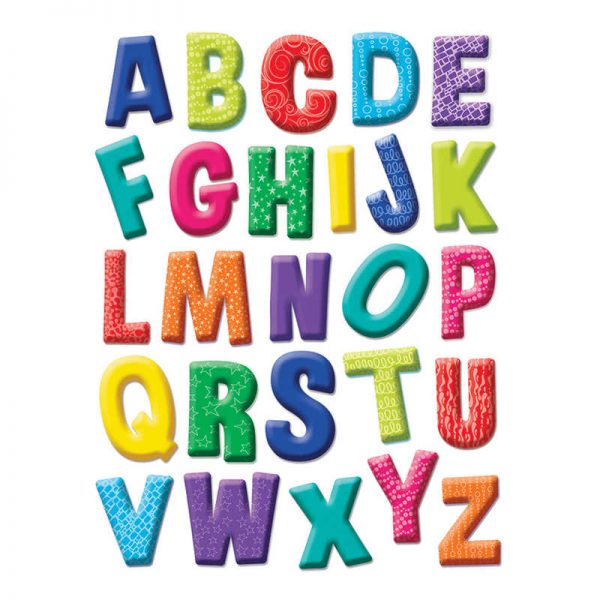 Eureka® Color My World Alphabet Window Clings