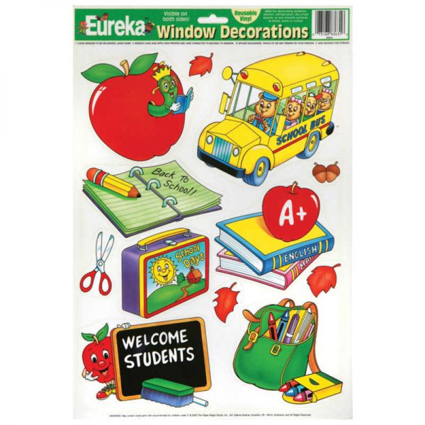Eureka® Window Clings, Welcome Students