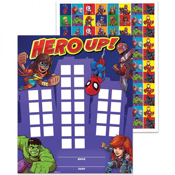 Eureka® Marvel™ Super Hero Adventure Mini Reward Charts With Stickers