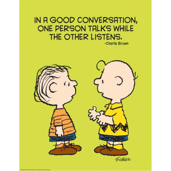 Eureka® Peanuts® Talk and Listen 17" x 22" Poster