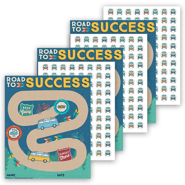 EUREKA Adventurer Mini Reward Chart with Stickers, 36 Per Pack, 3 Packs