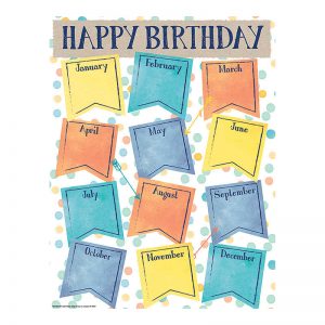 Eureka® Confetti Splash Birthday Chart